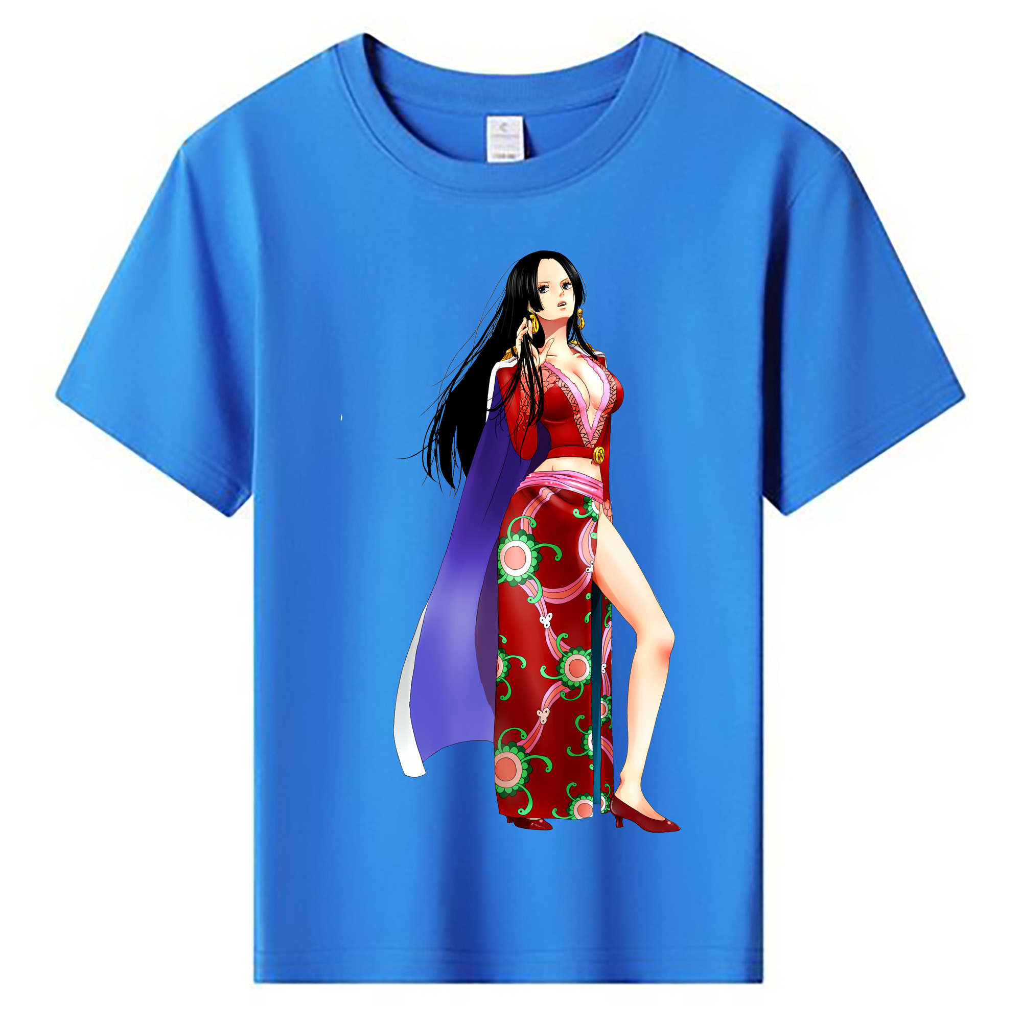 ワンピース ボア・ハンコック ONE PIECE Boa·Hancock 綿100％キッズTシャツ（フロントプリント）